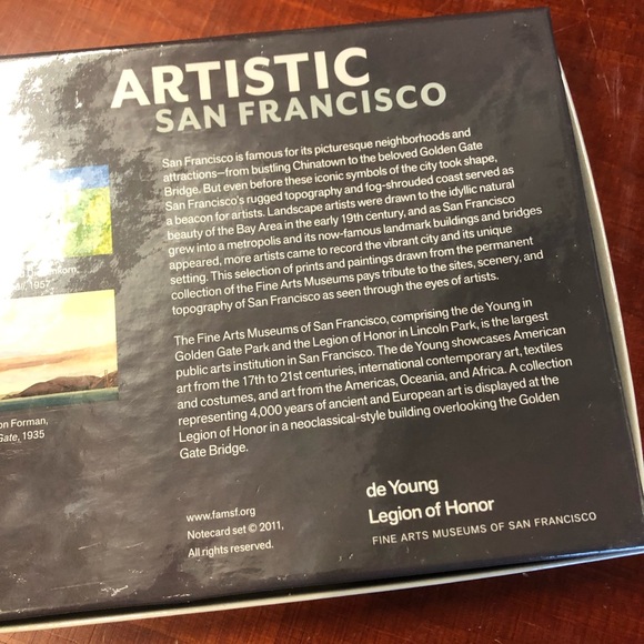 Artistic San Francisco 20 blank greeting cards with envelopes 5x7” - Picture 3 of 5